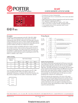 Potter RA8F 8 Zone Remote Annunciator Owner's manual