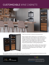 Wine Guardian Customizable Wine Cabinet Product Brochure Operating instructions