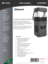 SCHUSS HOME ELECTRONIC BC23KR585BT Outdoor Emergency Radio and Lantern Owner's manual