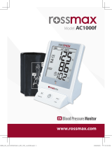 Rossmax AC1000f Blood Pressure Monitor User manual