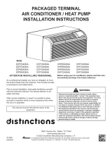 Amana Distinctions DCP073A25AA Packaged Terminal Air Conditioner or Heat Pump User manual