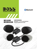 Boss Audio System MC420B Bluetooth All-Terrain Weatherproof Speaker And Amplifier Sound System User manual