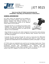 JET RANGE K11320 9515 DZR Commissioning Valve Set Installation guide