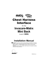 Motion Concepts HIMINI Chest Harness Interface for Invacare Matrx Mini Back User manual