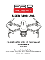 PRO FLIGHT PFBD303 Folding Drone User manual