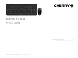 Cherry DW 3000 Wireless Keyboard and Mouse Operating instructions