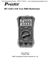 Pro sKit MT-1236 3-5-6 True RMS Multimeter User manual