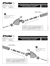 PUIG 21087N Folding Bar End Mirror Cycle Gear Installation guide