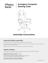 Happy Beds Disney Avengers Computer Gaming Chair Assembly Manual