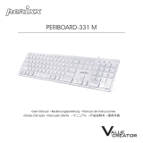Perixx PERIBOARD-331 M Wired Full-sized Scissor-switch Backlit Keyboard User manual