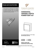 Town & Country Fireplaces Power Vent Wall Termination Installation guide