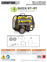 CHAMPION PRO 100430 6500W Electric Start Generator User guide