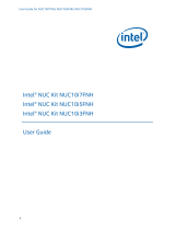Intel NUC Kit NUC10i7FNH Mini Desktop User guide