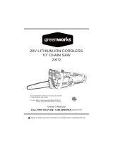 Greenworks 20072 Owner's manual