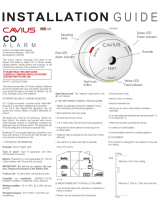 Cavius 4002-008 Monoxide Alarm Device Installation guide