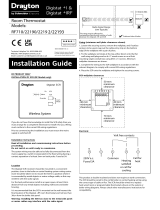 Drayton RF710 Digital Wireless Room Thermostat Installation guide
