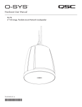 q-sys NL-P4 Hardware 4” Full-range Pendant-mount Network Loudspeaker User manual