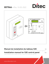 DITEC 0DT866 52E Control Panel User manual