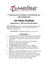 HEISE HE-PBHL702RGB 7 Inch Replacement Headlights User manual