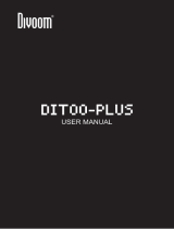 Divoom Ditoo-Plus Bluetooth Speaker Alarm Clock DIY Display User manual
