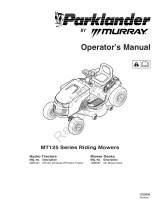 Simplicity MANUAL, OPS, MURRAY PARKLANDER MODEL MT125, 24HP W/52" DECK User manual