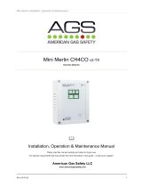 AGS CH4CO v2-TX Mini Merlin Dual Gas Detector User manual