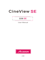 ACCSOON CineView SE Wireless SDI and HDMI Video Transmission System User manual