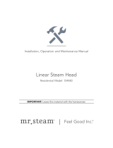 Mr.Steam 104480 Linear Steam Head User manual