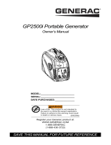 Generac GP2500i G0082500 Owner's manual