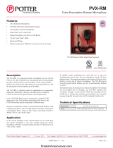 Potter PVX-RM Voice Evacuation Remote Microphone User manual