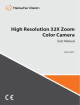Hanwha Techwin HCZ-6321 High Resolution 32X Zoom Color Camera User manual