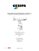 Gesipa 155 9513 Conversion Angle Head Operating instructions
