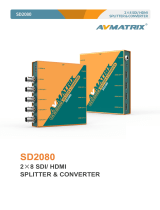 AVMATRIX SD2080 2×8 SDI-HDMI Splitter and Converter User manual