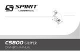 Spirit CS800 Stepper Machine User manual