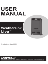 DAVIS 6100 WeatherLink Live Stream Weather Station User manual