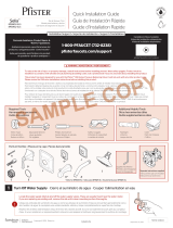 Pfister Selia 8P5-WS2-SLSC Specification and Owner Manual