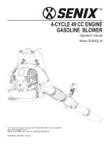 Senix BLB4QL-M 4-CYCLE 49 CC Engine Gasoline Blower User manual