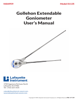 Lafayette 01135 Gollehon Extendable Goniometer User manual