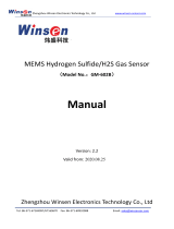 Winsen GM-602B MEMS Hydrogen Sulfide H2SGas Sensor User manual