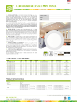 ASD ‎-LMPJBR-3D6CC-WH LED Round Recessed Mini Panel User manual