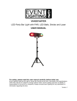 Event Lighting VIVIDSTARTER LED Party Bar Light User manual