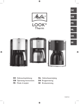 Melitta LOOK Therm Timer Filter Coffee Machine User manual