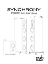 PSB Speakers Synchrony T600 Tower Owner's manual