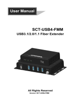 syscomtec SCT-USB4-FMM USB3.1/2.0/1.1 Fiber Extender User manual