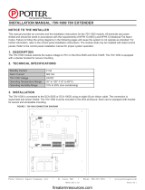 Potter 70V-1000 Extender for DCA Amplifiers User manual