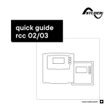 STUDER RCC 02 Remote Control User guide