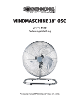 Sonnenkönig Bodenventilator, Windmaschine 18" osc Ventilator Operating instructions