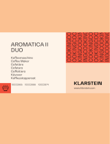 Klarstein 10032865 Aromatica II Duo Coffee Maker Machine User manual