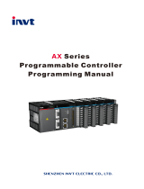 INVT AX Series Programmable Controller Programming User manual