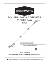 Greenworks 20102 Owner's manual